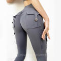 Leggings de control de la barriga activa Leggings de yoga con bolsillos para mujeres